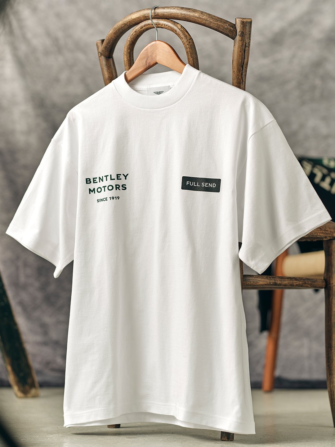 Bentley Motors × Full Send white t-shirt