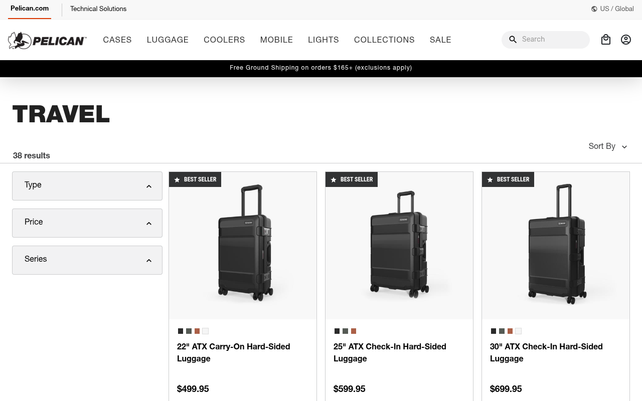 Pelican Travel Luggage, Backpacks, Duffels, Packing Cubes and Organizers