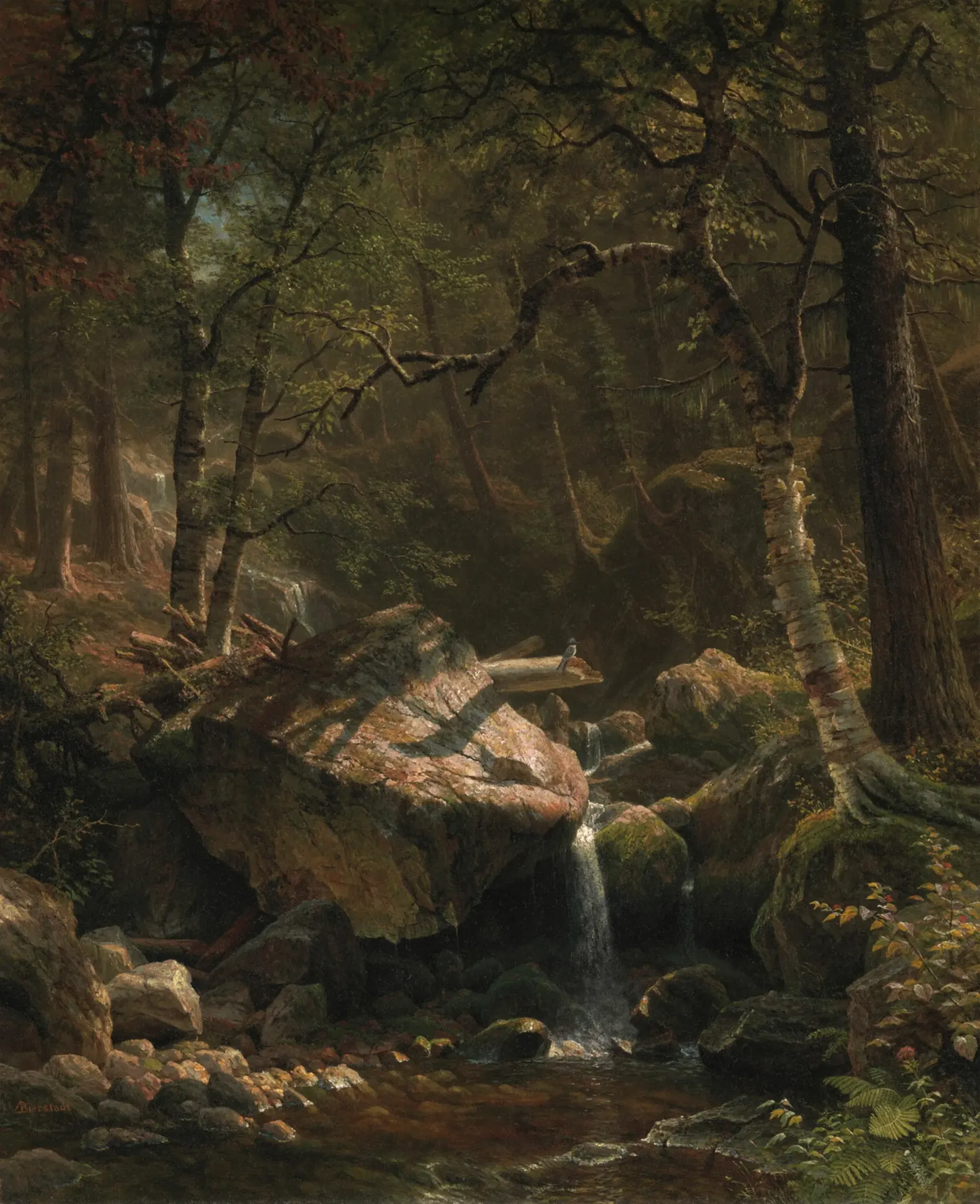 Albert Bierstadt — Mountain Brook (1863)