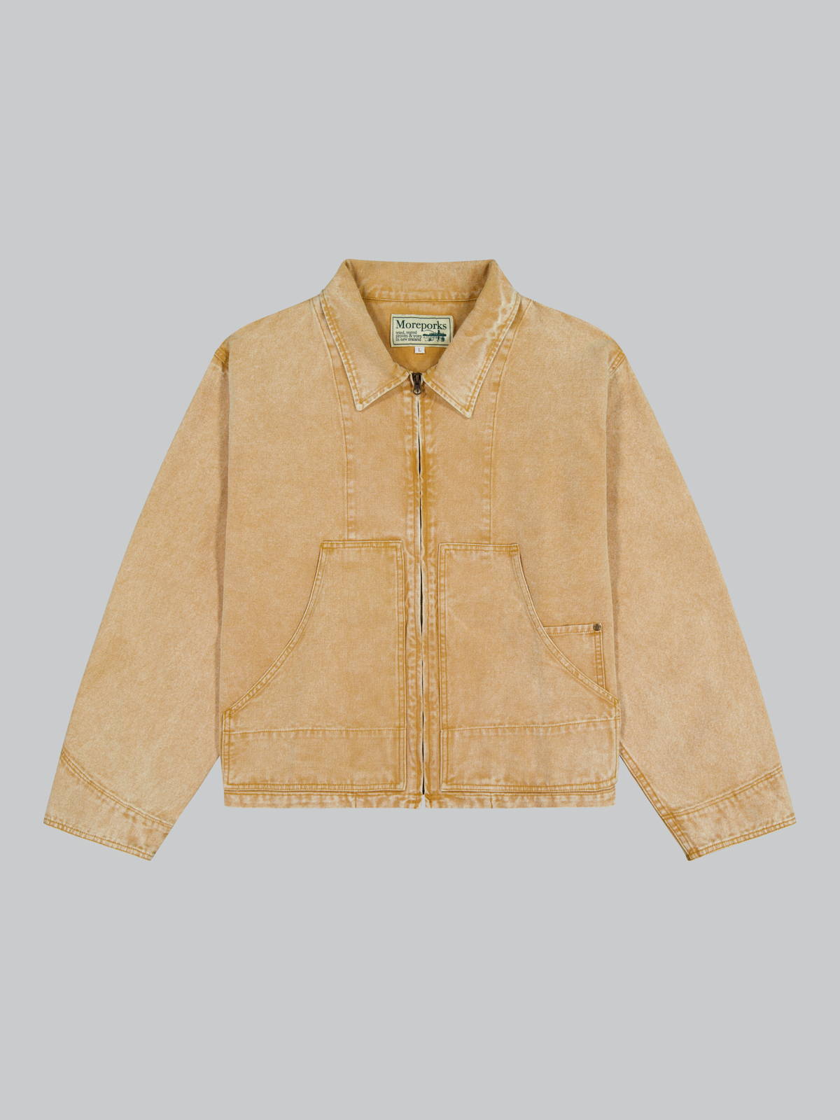 Washed Work Jacket - Yellow
