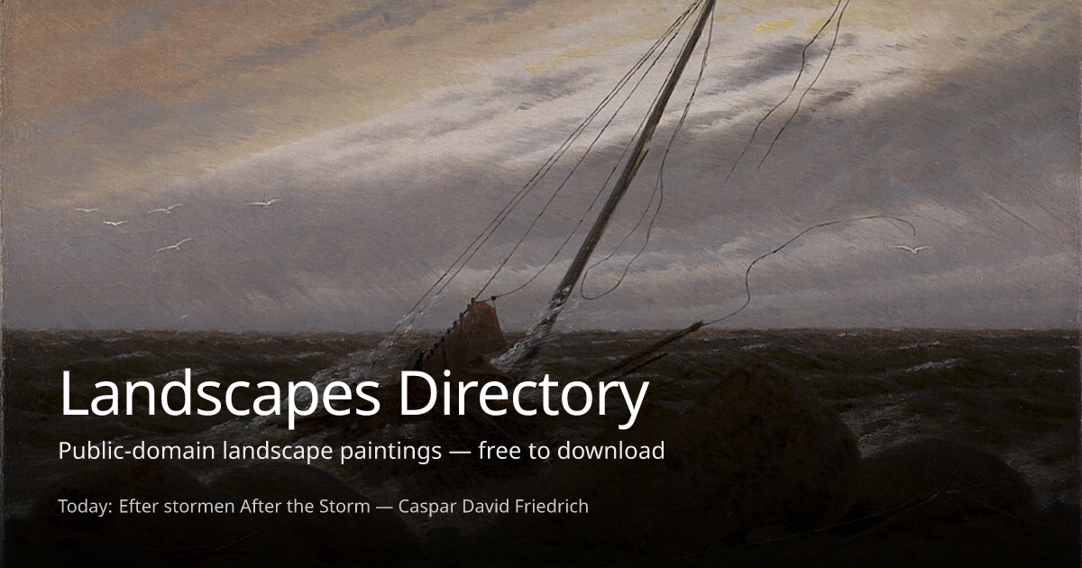 Landscape Paintings · Free Public Domain Downloads · Landscapes Directory