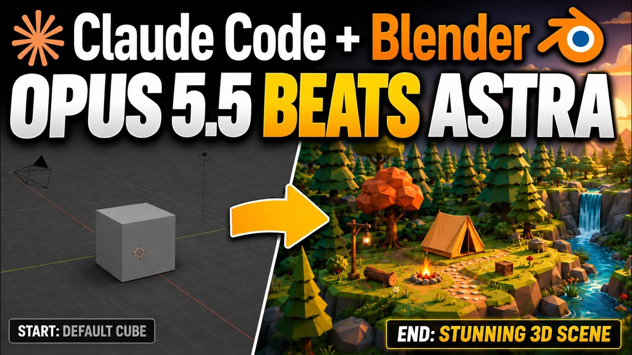 Claude OPUS 5.5 beats GPT 6 Astra in blender ?